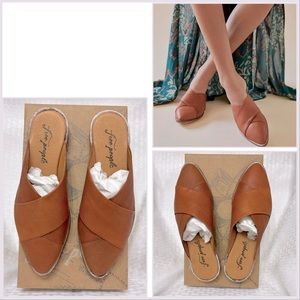 NEW Free People Lordes Mule, Tan, Women Size 7